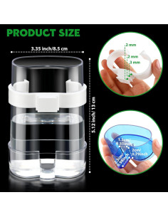 Dispensador de Agua Automático para Aves Yaomiao 4 Pcs 200g 2