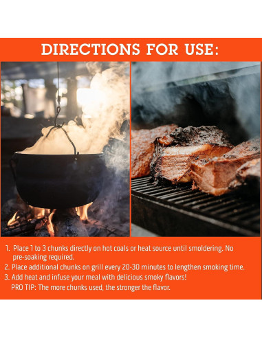 Chips de Madera para Ahumar Camerons 4.54 kg Manzana