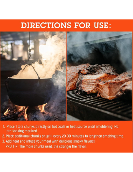 Chips de Madera para Ahumar Camerons 4.54 kg Manzana