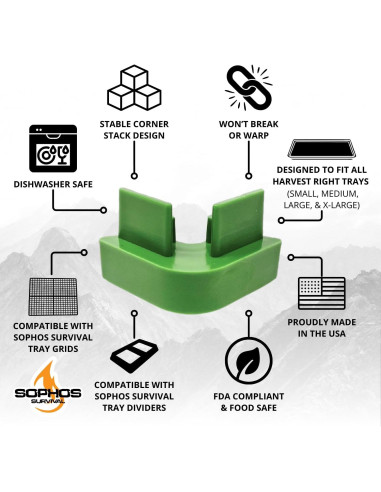 Apiladores de Bandejas Harvest Right Sophos 16 Piezas Verde
