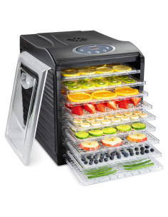 Deshidratador de Alimentos Ivation 9 Bandejas 600W Digital