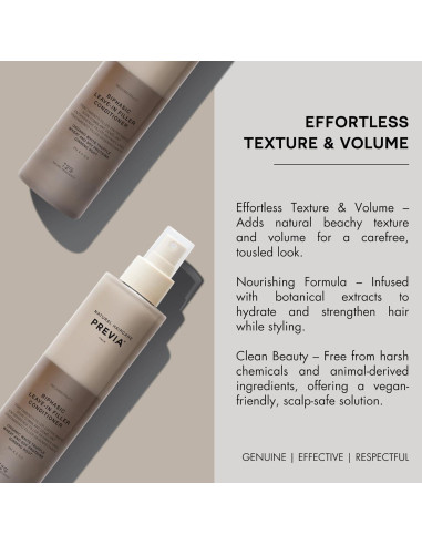 Spray Acondicionador Hidratante PREVIA 200ml Bifásico Trufa Blanca