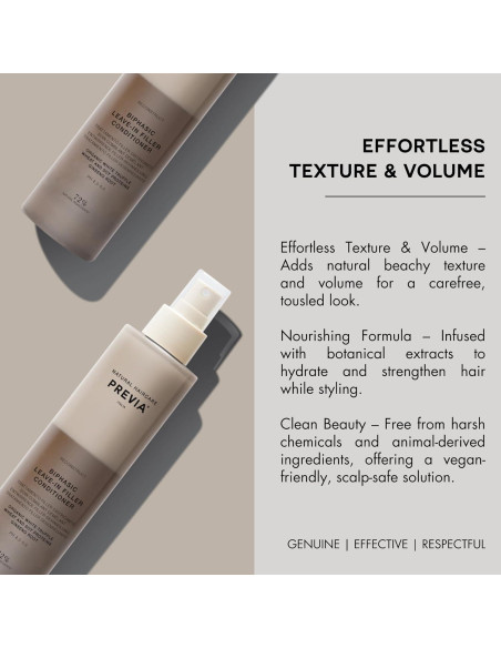 Spray Acondicionador Hidratante PREVIA 200ml Bifásico Trufa Blanca