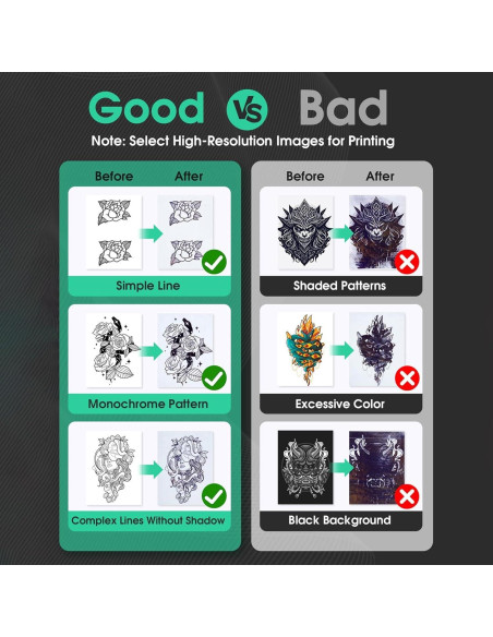 Impresora de Tatuajes Inalámbrica MK 0.59 kg Bluetooth