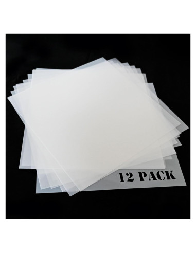 12 Hojas Plantilla Mylar 30.48x30.48cm EGOSKY Reutilizables