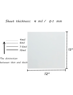 Plantillas Transparentes Mylar 15 Piezas 30.5x30.5 cm BANLTRE 2