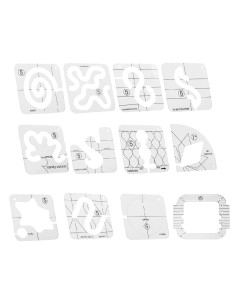 Juego de Plantillas de Acolchado STORMSHOPPING 12 Piezas