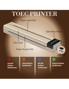 Máquina de Esténcil de Transferencia de Tatuajes ATOMUS, 200 DPI, USB/WiFi 2