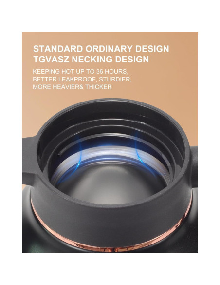 Jarra Térmica 2.1L Tgvasz Negra - Aislada 36h Caliente