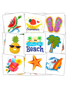 Tatuajes Temporales de Playa Verano JCFIRE - 102 Piezas