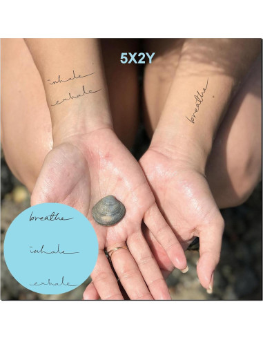 Tatuajes Temporales Semipermanentes 5X2Y - Impermeables 11x10 cm