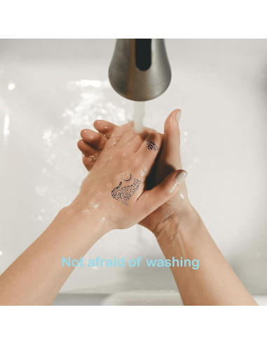 Tatuajes Temporales Semipermanentes 5X2Y - Impermeables 11x10 cm