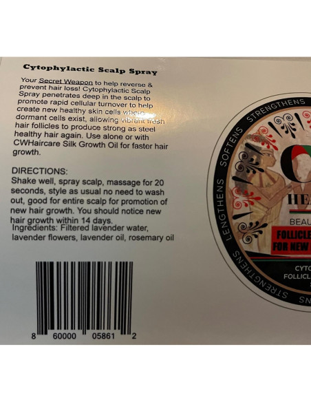 Kit de Crecimiento de Cabello CWHaircare - 2 Piezas Naturales