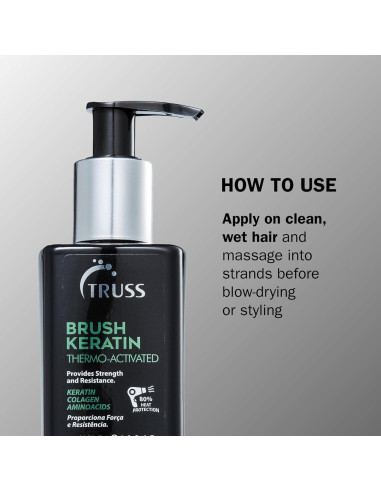 Tratamiento de Keratina TRUSS 289 g - Hidratación y Protección Térmica