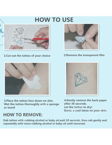 Tatuajes Temporales Impermeables Yesallwas - 6 Hojas 6x10.5 cm