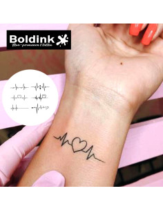 Tatuajes Semipermanentes Boldink Electrocardiograma 7-14 Días 2