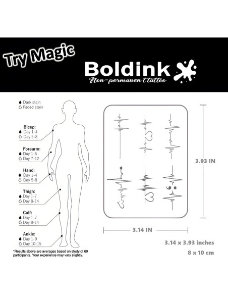 Tatuajes Semipermanentes Boldink Electrocardiograma 7-14 Días