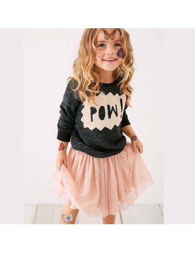 Tatuajes Temporales Brillantes de Mariposa Ooopsiun - 12 Hojas