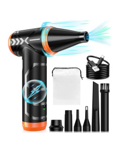 Soplador de Aire Comprimido Eléctrico Hotfien 150000RPM Naranja