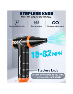 Soplador de Aire Comprimido Eléctrico Hotfien 150000RPM Naranja 2