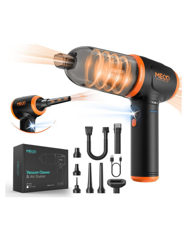 Aspiradora de Mano MECO ELEVERDE 4 en 1 16000PA Naranja