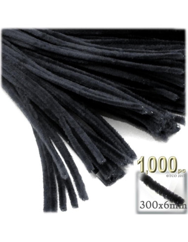 Varillas Chenille Brillantes 1000pzs 30cm Azul Real Los Tallares