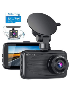 Cámara Dash Milerong A25 Delantera y Trasera 1080P FHD