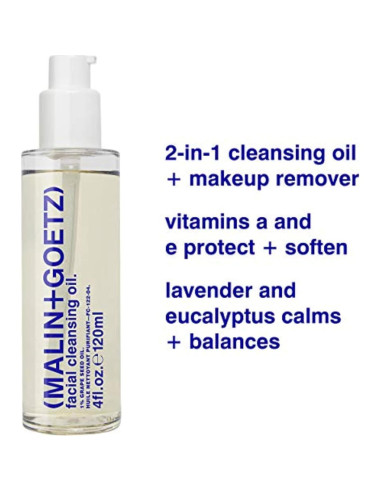 Malin + Goetz Aceite Limpiador Facial 118 ml - Desmaquillante 2 en 1