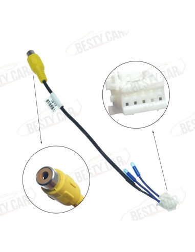 Cable de Cámara de Respaldo Bestycar para Radio Android 16 Pines