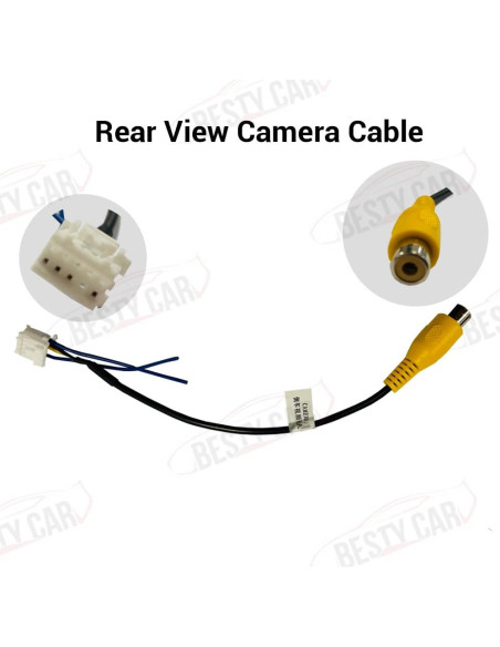 Cable de Cámara de Respaldo Bestycar para Radio Android 16 Pines