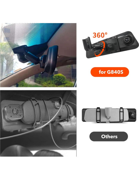 Cámara de Salpicadero WOLFBOX G850 PRO con Soporte OEM