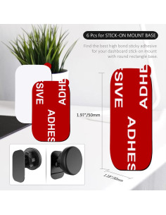 Adhesivo Doble Cara AZXYI 9 Pcs Alta Resistencia 5x3 cm 2