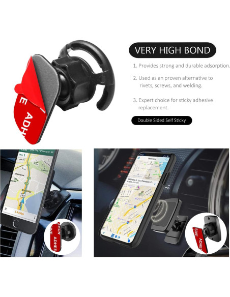 Adhesivo Doble Cara AZXYI 9 Pcs Alta Resistencia 5x3 cm Adhesivo Doble Cara AZXYI 9 Pcs Alta Resistencia 5x3 cm