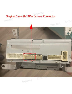 Adaptador de Conector de Cámara de Respaldo Toyota OEM 24 Pines 2