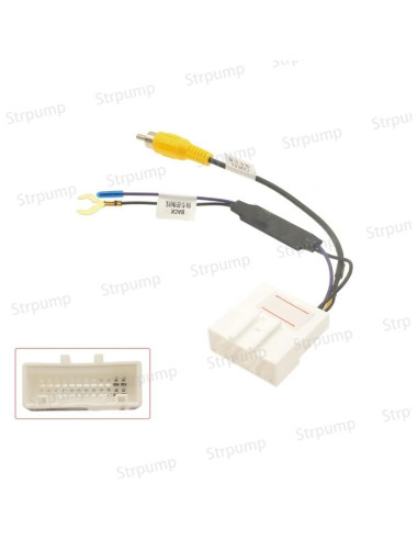 Adaptador de Conector de Cámara de Respaldo Toyota OEM 24 Pines