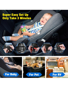 Cámara para Bebés FEISIKE 4.3" HD con Visión Nocturna 2