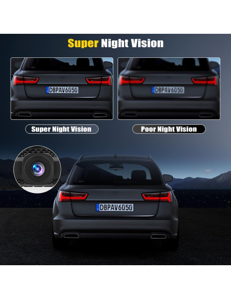 Cámara Dash 4 Canales AMprime 1080P con Visión Nocturna