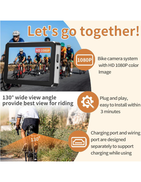 Cámara de Bicicleta WANFUY W12 HD 1080P con Visión Nocturna Cámara de Bicicleta WANFUY W12 HD 1080P con Visión Nocturna