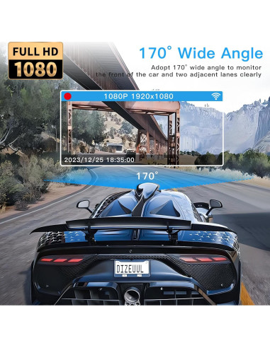 Cámara Dash 360 4 Canales LOFOV FHD 1080P con SD 64GB