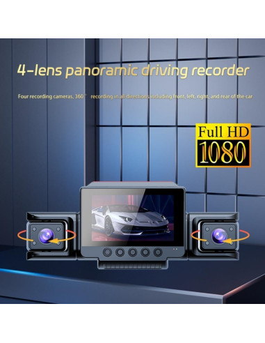 Cámara de Tablero Delantera y Trasera 1080P Yue Lin 360