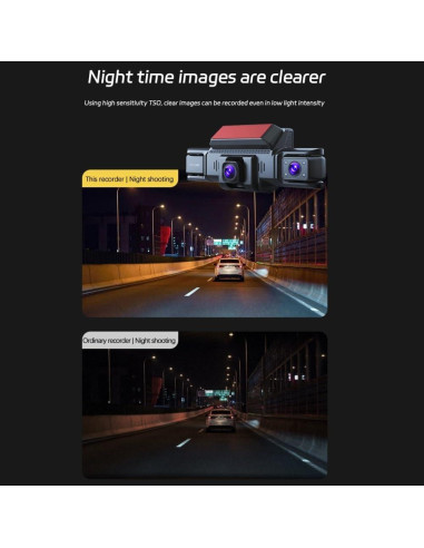 Cámara de Tablero Delantera y Trasera 1080P Yue Lin 360