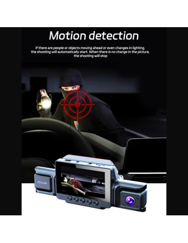 Cámara de Tablero Delantera y Trasera 1080P Yue Lin 360