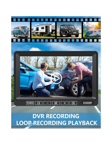 Cámara de Respaldo Inalámbrica DOUXURY HD 1080P IP69