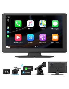 Pantalla Inalámbrica 9" Moeckearla Carplay y Android Auto 5K