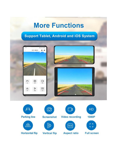 Cámara de Respaldo Inalámbrica STONVUE S1-WF818 1080P IP69K