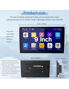 Estéreo Doble Din Haudio CVD9661-AJ Pantalla Táctil 9" GPS 2