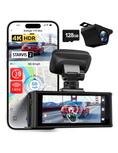 Cámara de Salpicadero REDTIGER F7N Elite 4K Doble con GPS