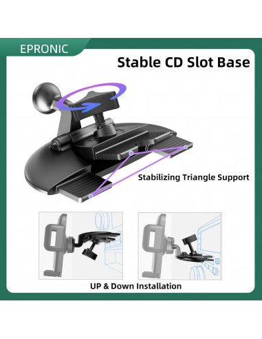 Adaptador de Soporte de Bola 17 mm EPRONIC para Pantallas GPS