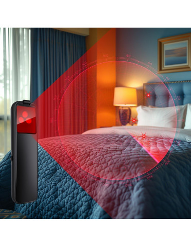 Detector de Cámara Oculta Abyliee P18-8G-V3 Portátil Negro