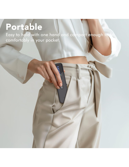 Detector de Cámara Oculta Abyliee P18-8G-V3 Portátil Negro